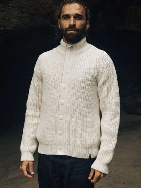 Ecru Finisterre Needus Button Through Jumper