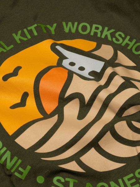 Kitty Long Sleeve T-Shirt Finisterre Dark Olive