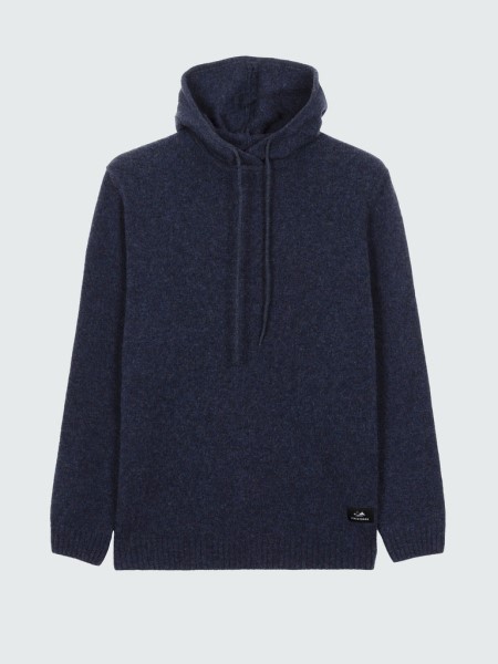 Finisterre Columba Knit Hoodie Indigo