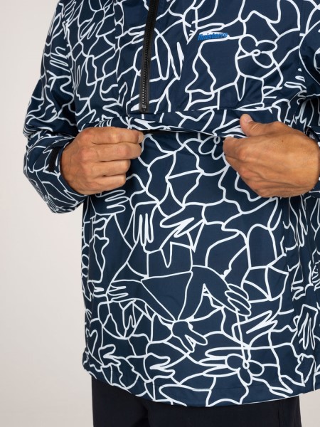 Men's Lucas Beaufort x Finisterre Rainbird Smock Navy Mosaic Finisterre