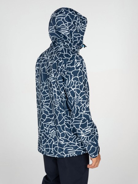 Men's Lucas Beaufort x Finisterre Rainbird Smock Navy Mosaic Finisterre