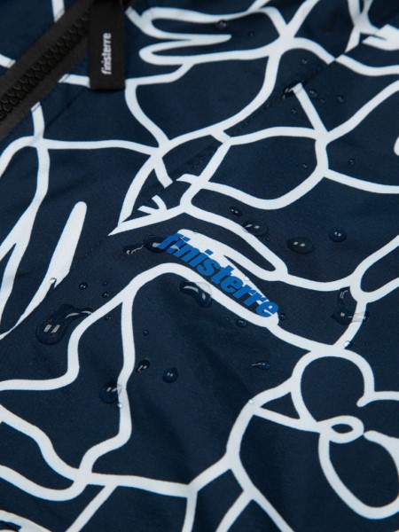 Men's Lucas Beaufort x Finisterre Rainbird Smock Navy Mosaic Finisterre