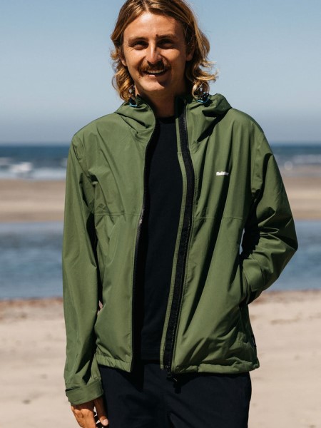 Finisterre The Rainbird Waterproof Jacket Kelp