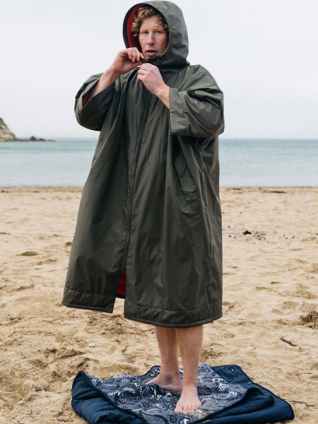 Olive/Flame Adelie Robe Finisterre