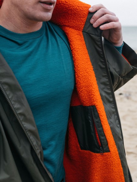 Olive/Flame Adelie Robe Finisterre