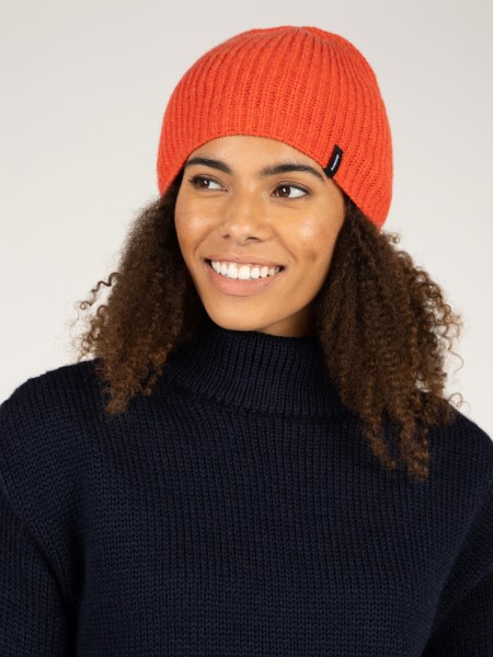 Tomma Ribbed Beanie Finisterre Flame