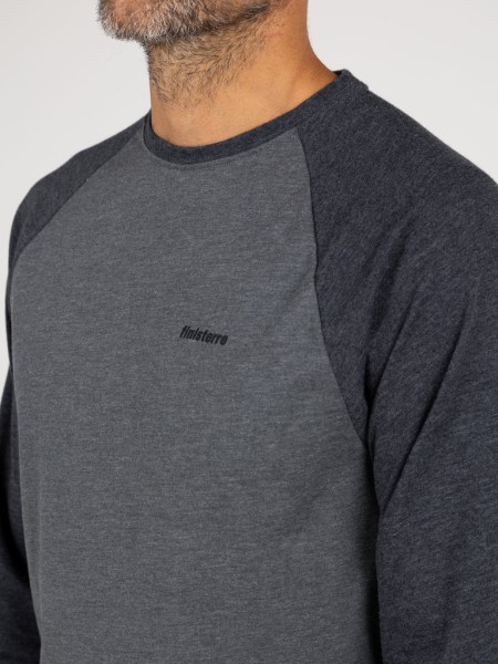 Bailey Long Sleeve T-Shirt Finisterre Black/Charcoal