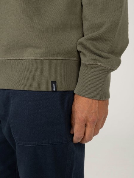 Finisterre Dark Olive Jetsam Half Zip Sweatshirt