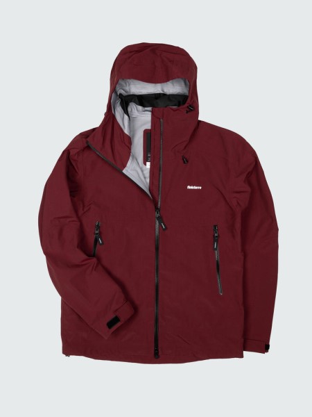 Men's Stormbird Waterproof Jacket Dark Burgundy Finisterre