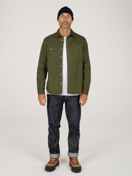 Dark Olive Eddystone Shirt Finisterre