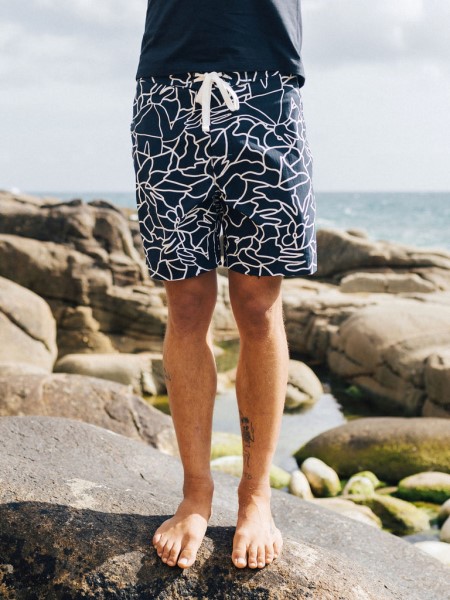 Finisterre Navy Mosaic Lucas Beaufort Finisterre Badlands Short