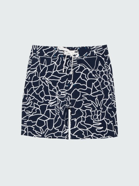 Finisterre Navy Mosaic Lucas Beaufort Finisterre Badlands Short