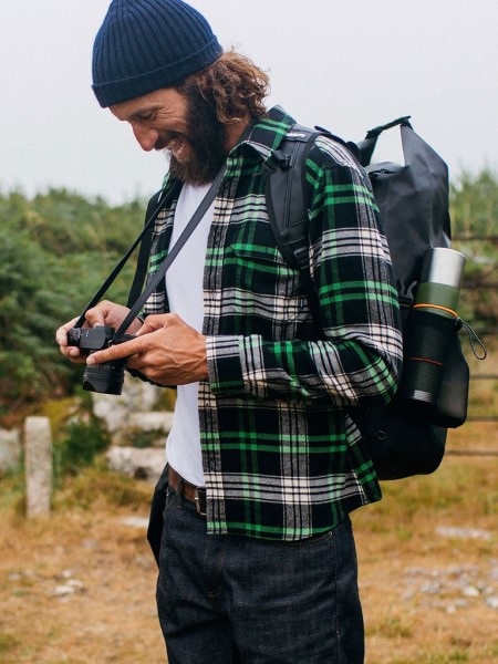 Finisterre Beardsmore Shirt Jasper Green/Black Check