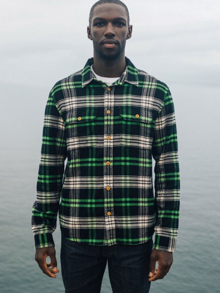 Finisterre Beardsmore Shirt Jasper Green/Black Check