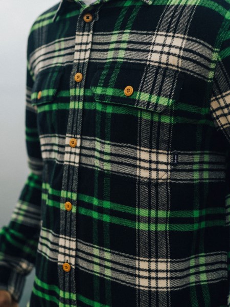 Finisterre Beardsmore Shirt Jasper Green/Black Check