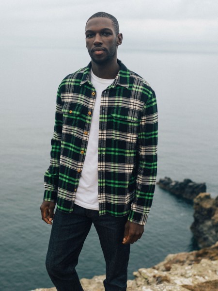 Finisterre Beardsmore Shirt Jasper Green/Black Check