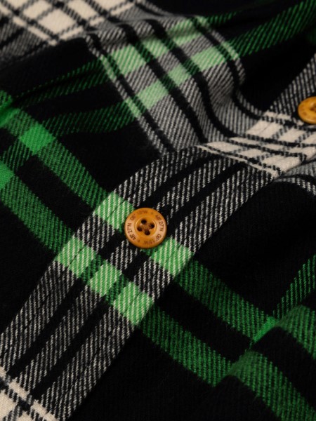 Finisterre Beardsmore Shirt Jasper Green/Black Check