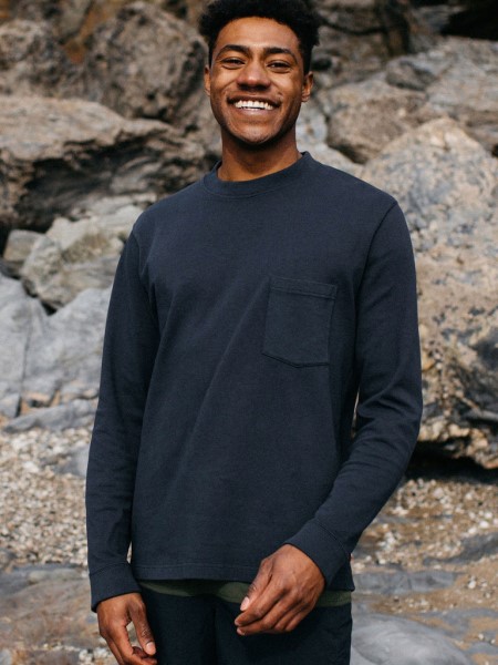 Ryne Long Sleeve T-Shirt Finisterre Navy