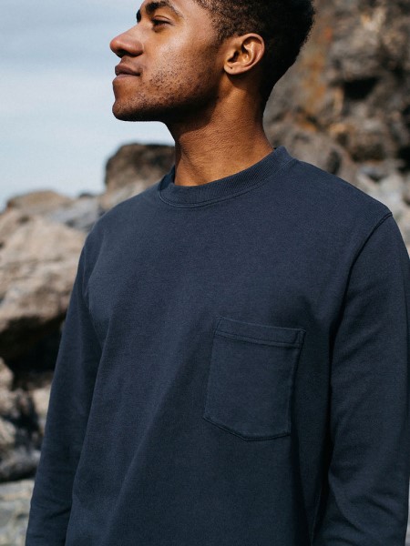 Ryne Long Sleeve T-Shirt Finisterre Navy