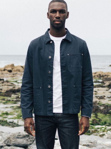 Basset Chore Jacket Navy Finisterre