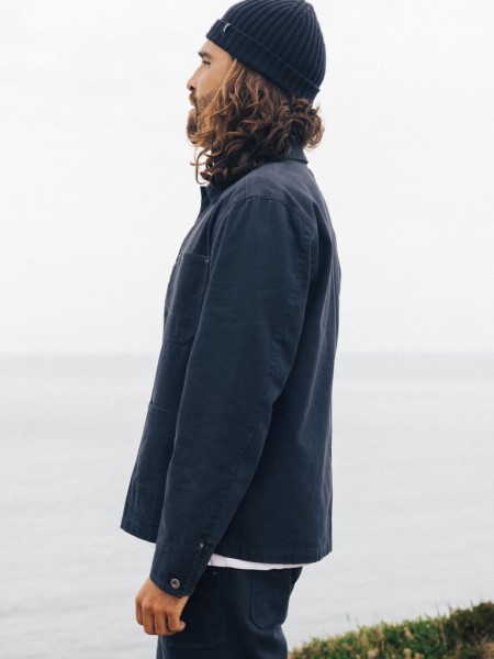 Basset Chore Jacket Navy Finisterre