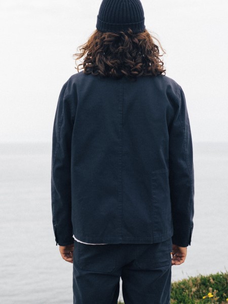 Basset Chore Jacket Navy Finisterre