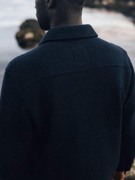 Finisterre Hegen Fleece Shirt Navy