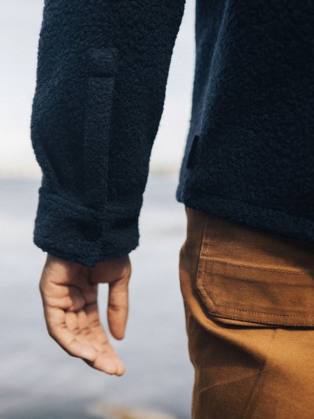 Finisterre Hegen Fleece Shirt Navy