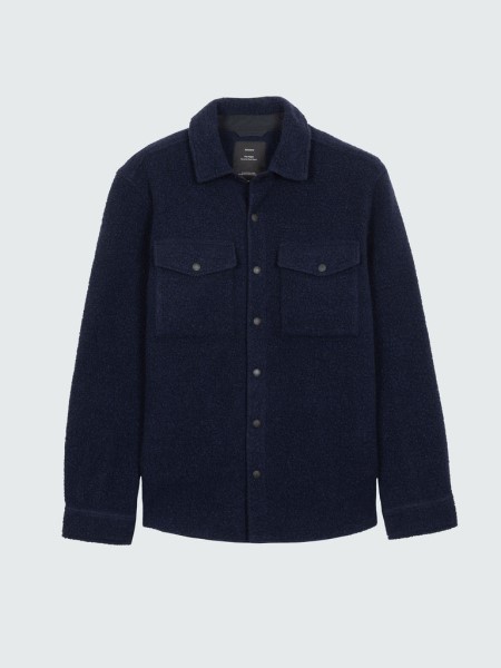 Finisterre Hegen Fleece Shirt Navy