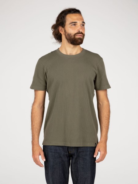 Olive Dunnet Waffle T-Shirt Finisterre