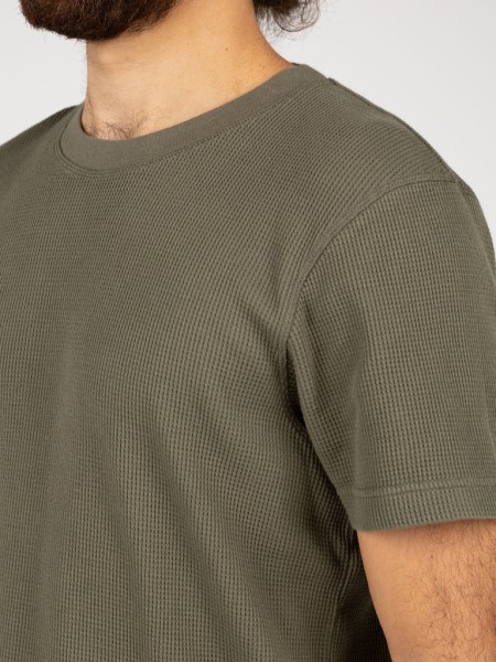 Olive Dunnet Waffle T-Shirt Finisterre