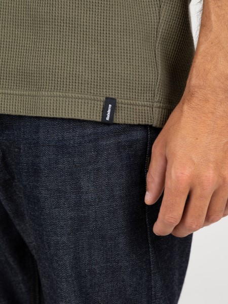 Olive Dunnet Waffle T-Shirt Finisterre