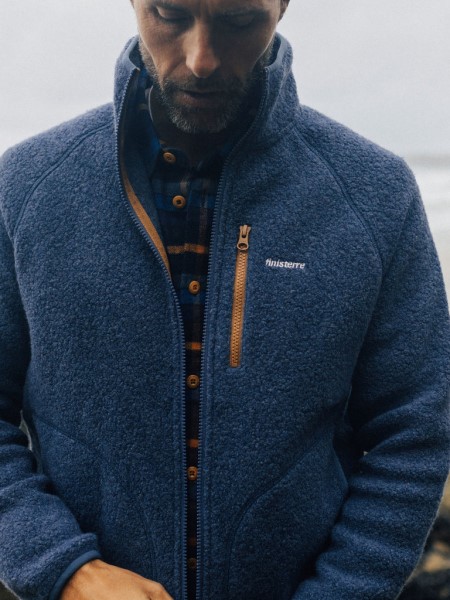 Hegen Full Zip Wool Fleece Dark Ozone Finisterre