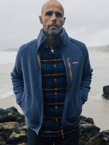 Hegen Full Zip Wool Fleece Dark Ozone Finisterre