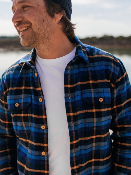 Finisterre Beardsmore Shirt Navy/Sable Check