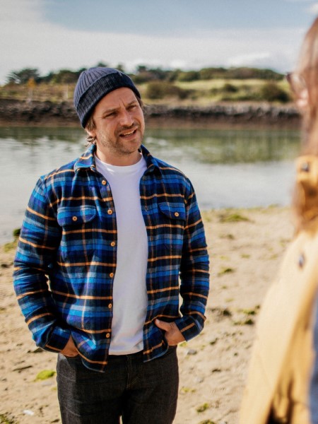 Finisterre Beardsmore Shirt Navy/Sable Check