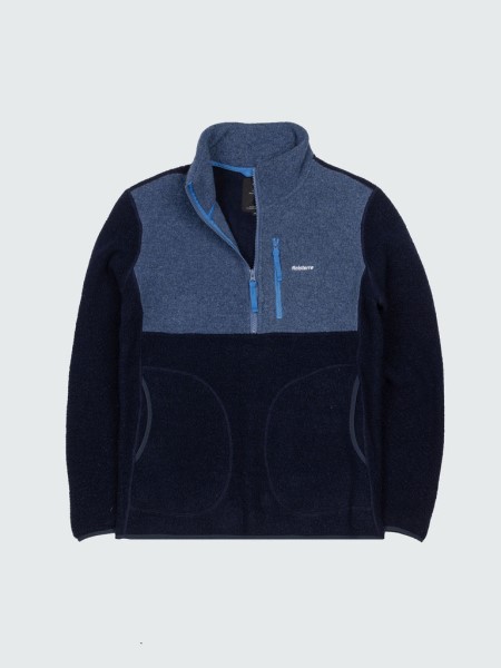 Navy/Dark Ozone Finisterre Hegen 1/4 Zip Wool Fleece