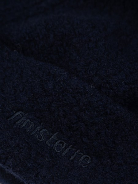 Finisterre Navy Wool Fleece Beanie