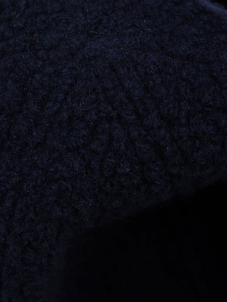 Finisterre Navy Wool Fleece Beanie