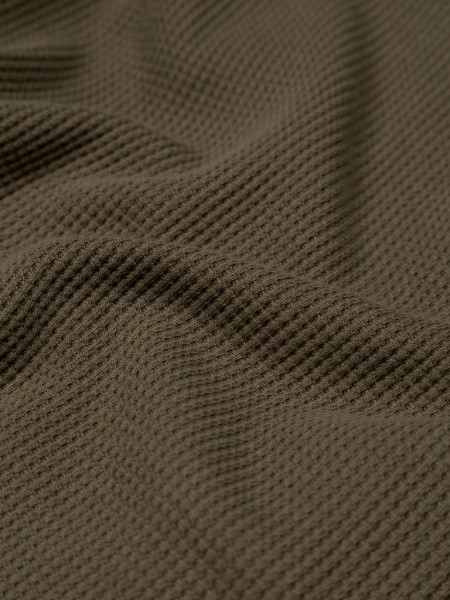 Olive Dunnet Waffle Long Sleeve T-Shirt Finisterre