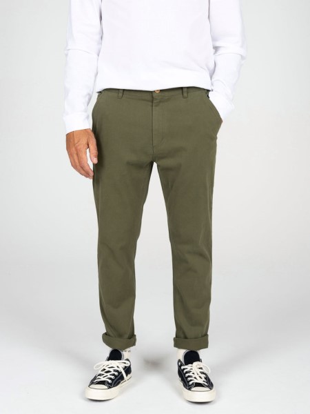 Dark Olive Finisterre Coverack Slim Chino