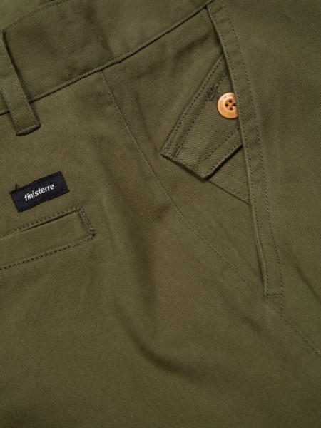 Dark Olive Finisterre Coverack Slim Chino