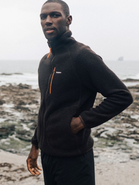 Finisterre Dark Ozone Hegen Full Zip Wool Fleece