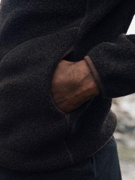 Finisterre Dark Ozone Hegen Full Zip Wool Fleece