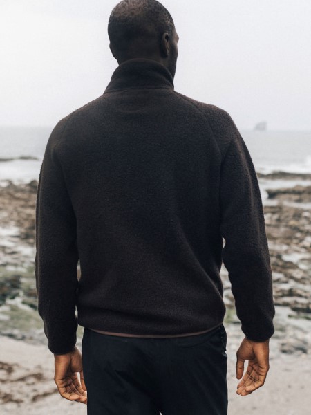 Finisterre Dark Ozone Hegen Full Zip Wool Fleece