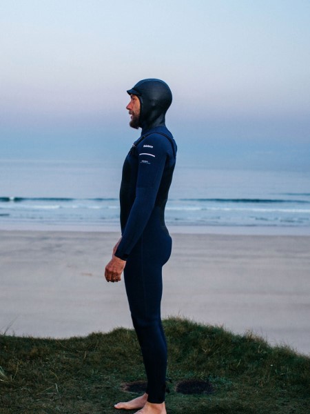Men's Nieuwland 5mm Yulex Hooded Wetsuit Finisterre Ink