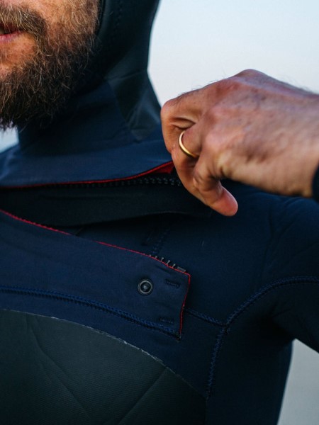 Men's Nieuwland 5mm Yulex Hooded Wetsuit Finisterre Ink