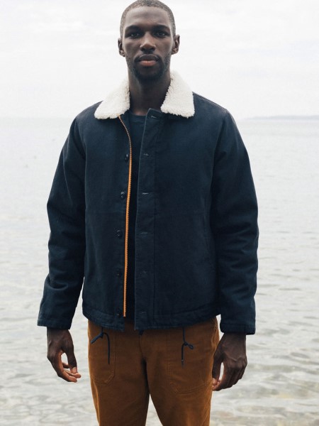 Berings Deck Jacket Navy Finisterre