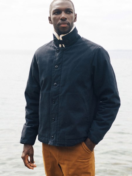 Berings Deck Jacket Navy Finisterre