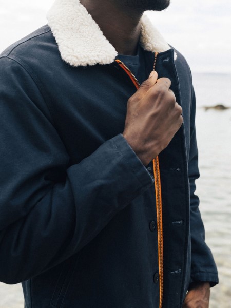 Berings Deck Jacket Navy Finisterre